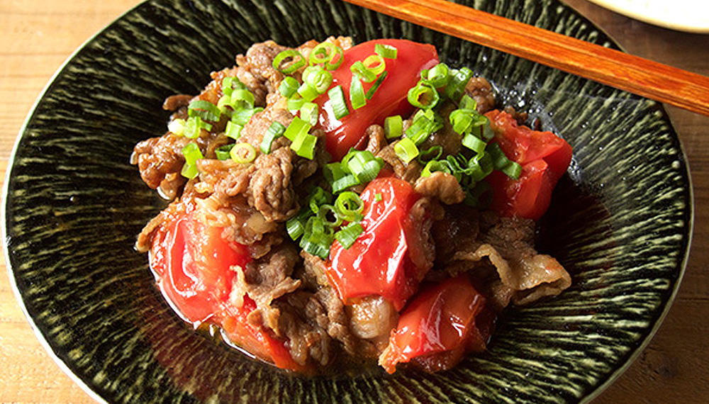 【レシピ】牛肉とトマトのスタミナ炒め